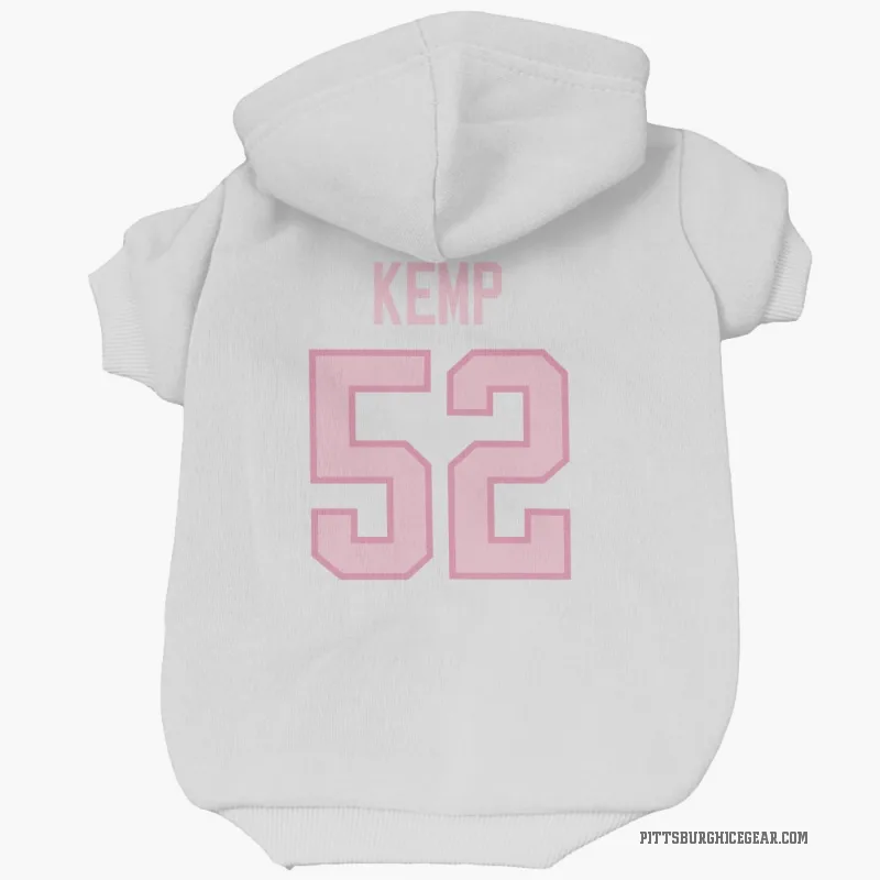Philip Kemp  White Pink Pittsburgh Penguins  Cat & Dog Pet Hoodie