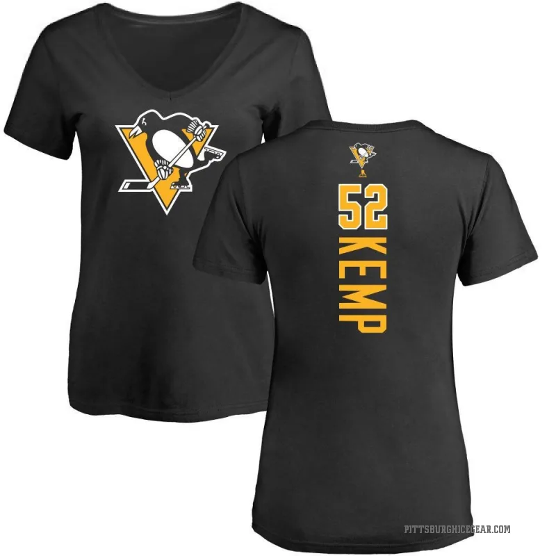 Philip Kemp Women's Black Pittsburgh Penguins Backer T-Shirt -