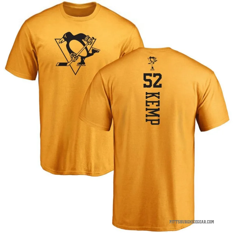 Philip Kemp Youth Gold Pittsburgh Penguins One Color Backer T-Shirt -