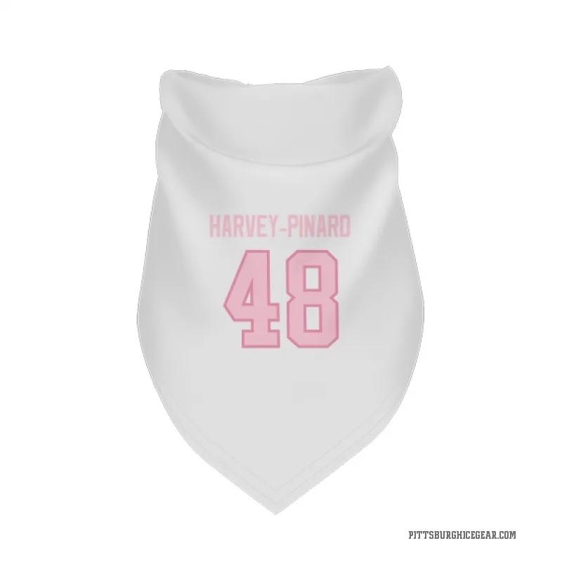 Rafael Harvey-Pinard  White Pink Pittsburgh Penguins  Cat & Dog Pet Bandana