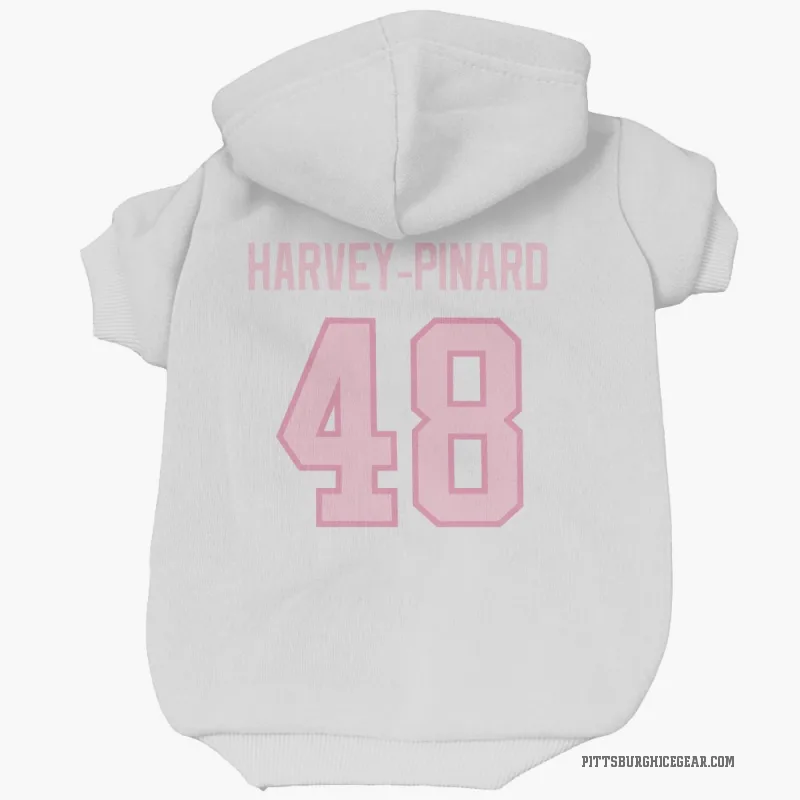 Rafael Harvey-Pinard  White Pink Pittsburgh Penguins  Cat & Dog Pet Hoodie