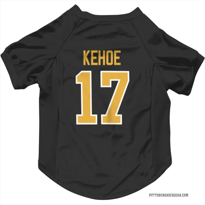 Rick Kehoe  Black Pittsburgh Penguins  Cat & Dog Pet Jersey