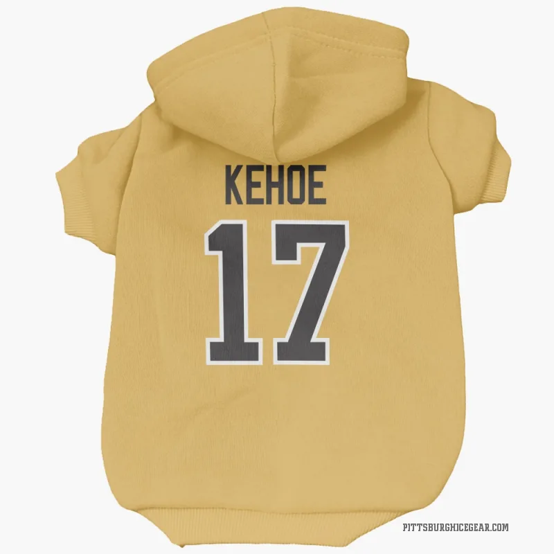 Rick Kehoe  Gold Pittsburgh Penguins  Cat & Dog Pet Hoodie
