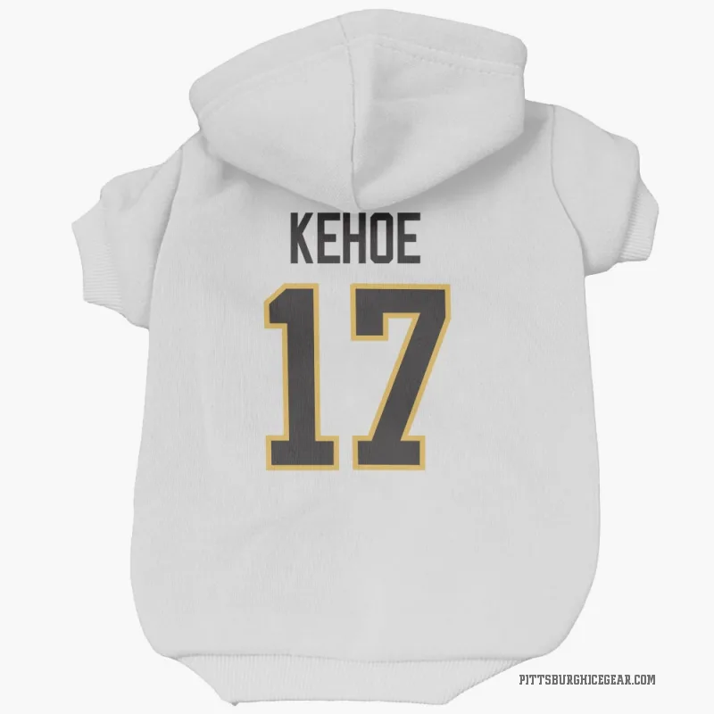 Rick Kehoe  White Pittsburgh Penguins  Cat & Dog Pet Hoodie