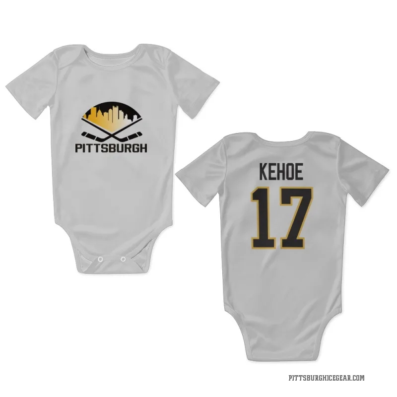 Rick Kehoe  White Pittsburgh Penguins  Newborn & Infant Bodysuit