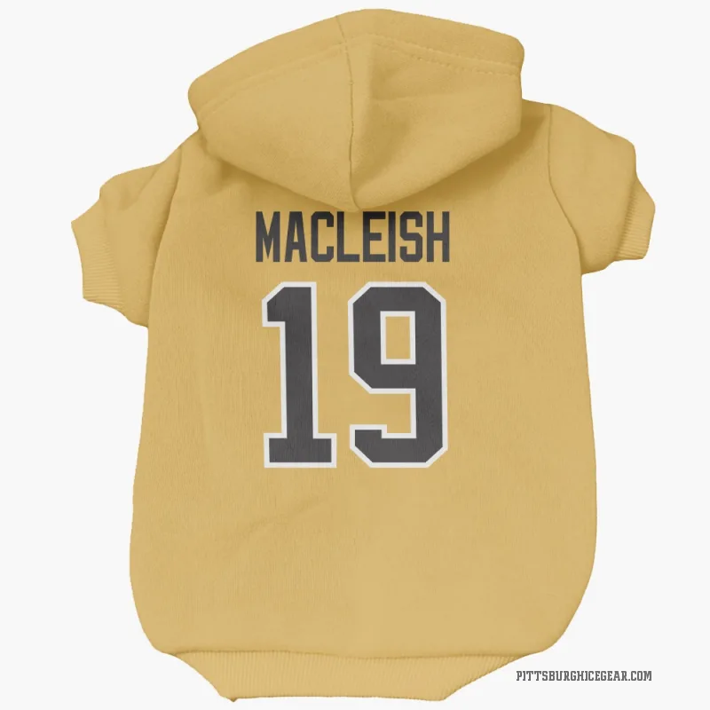 Rick Macleish  Gold Pittsburgh Penguins  Cat & Dog Pet Hoodie