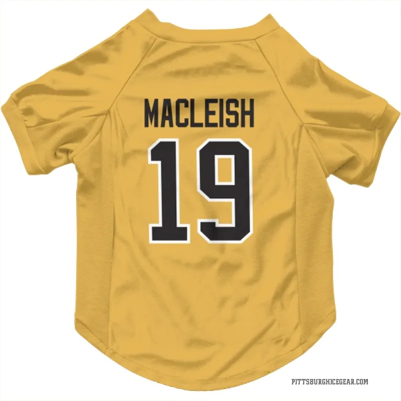 Rick Macleish  Gold Pittsburgh Penguins  Cat & Dog Pet Jersey