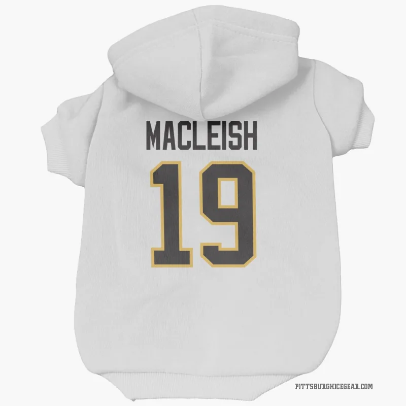 Rick Macleish  White Pittsburgh Penguins  Cat & Dog Pet Hoodie