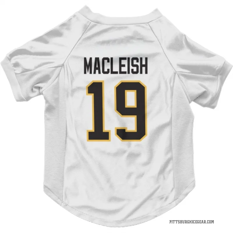 Rick Macleish  White Pittsburgh Penguins  Cat & Dog Pet Jersey