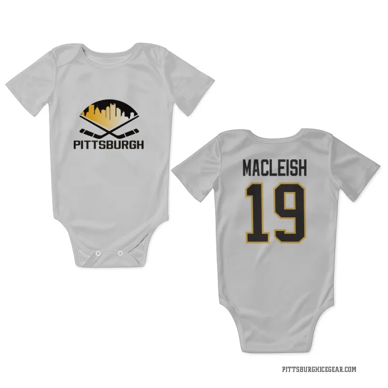 Rick Macleish  White Pittsburgh Penguins  Newborn & Infant Bodysuit
