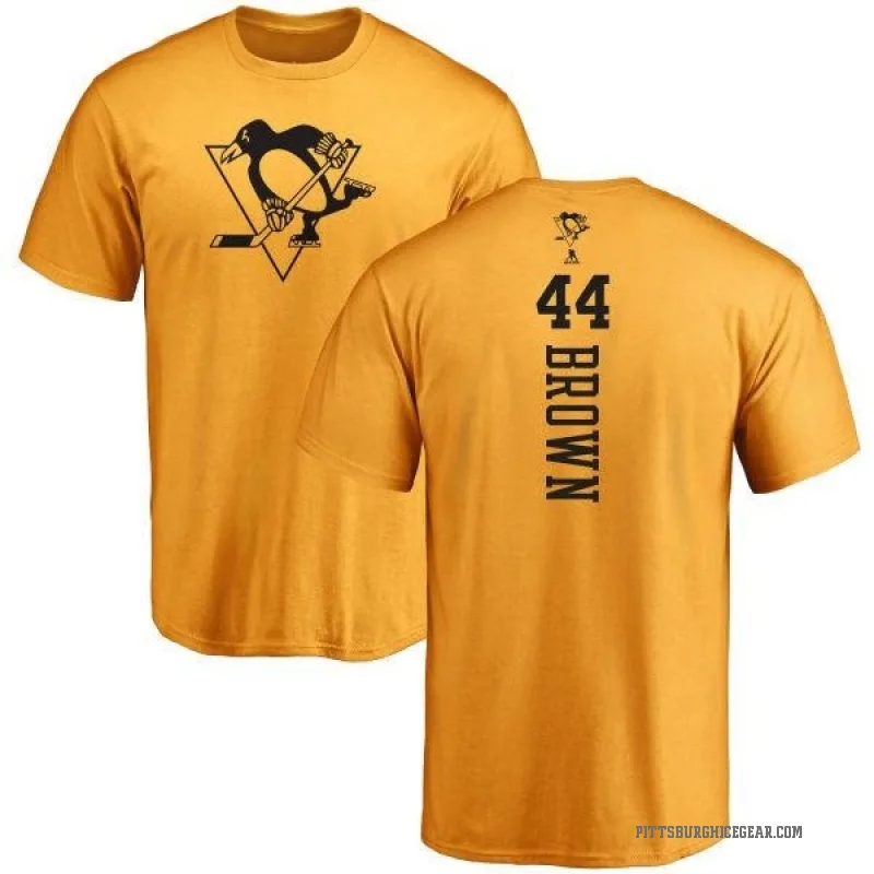 Rob Brown Men's Gold Pittsburgh Penguins One Color Backer T-Shirt -