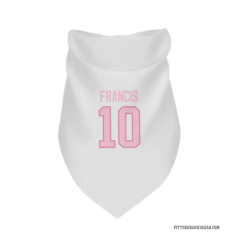 Ron Francis  White Pink Pittsburgh Penguins  Cat & Dog Pet Bandana