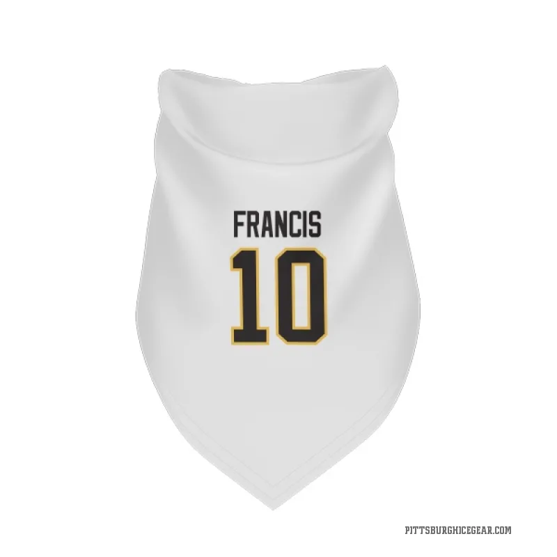 Ron Francis  White Pittsburgh Penguins  Cat & Dog Pet Bandana