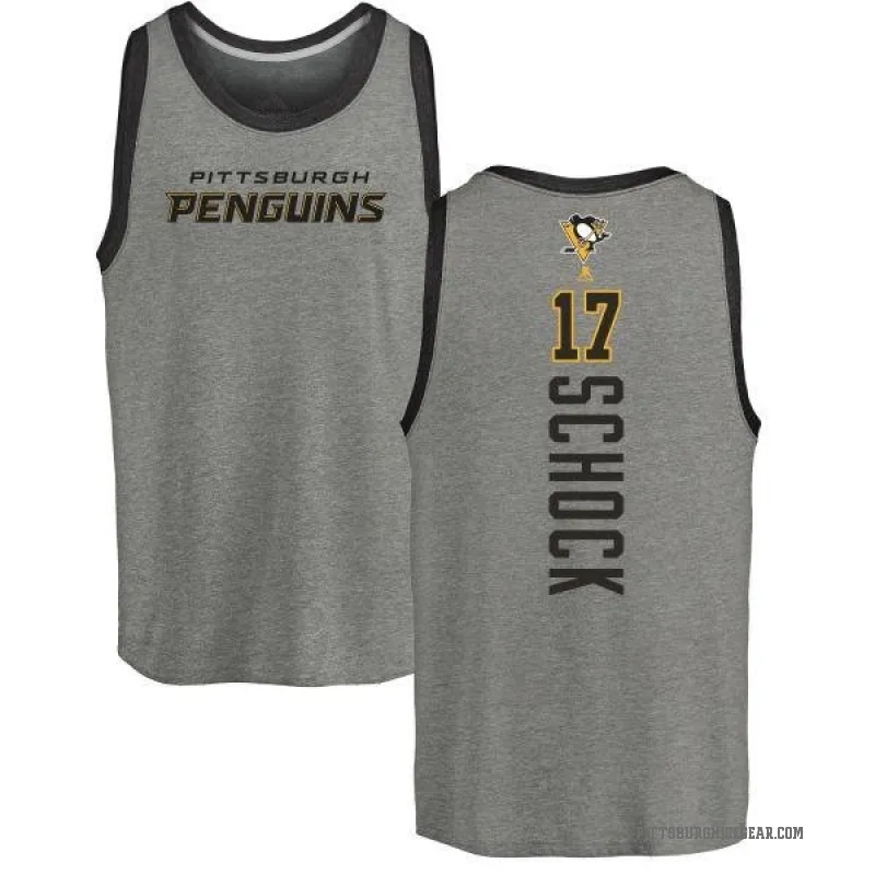 Ron Schock Men's Ash Pittsburgh Penguins Backer Tank Top -