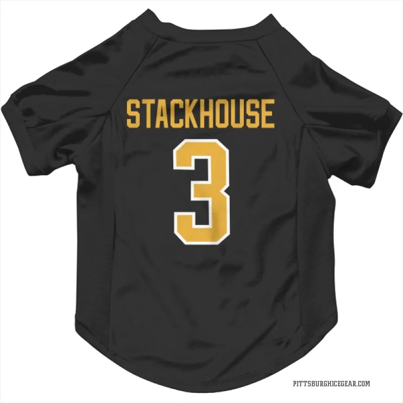 Ron Stackhouse  Black Pittsburgh Penguins  Cat & Dog Pet Jersey