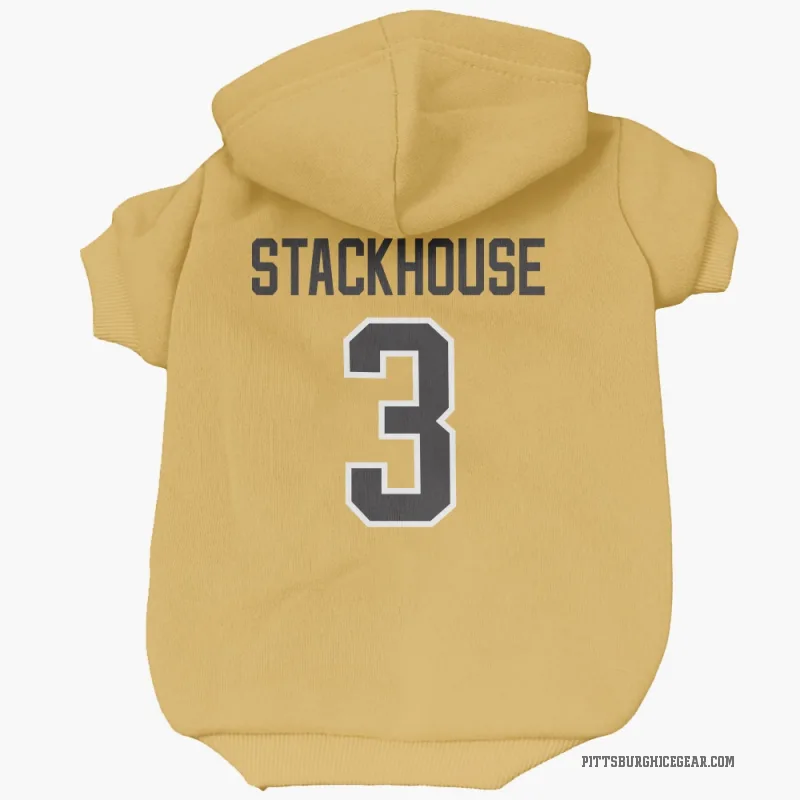 Ron Stackhouse  Gold Pittsburgh Penguins  Cat & Dog Pet Hoodie