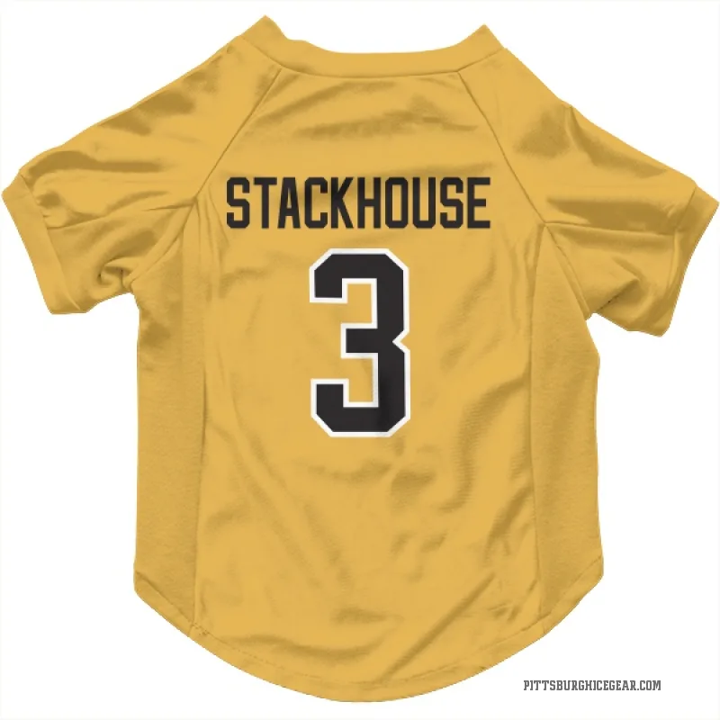 Ron Stackhouse  Gold Pittsburgh Penguins  Cat & Dog Pet Jersey