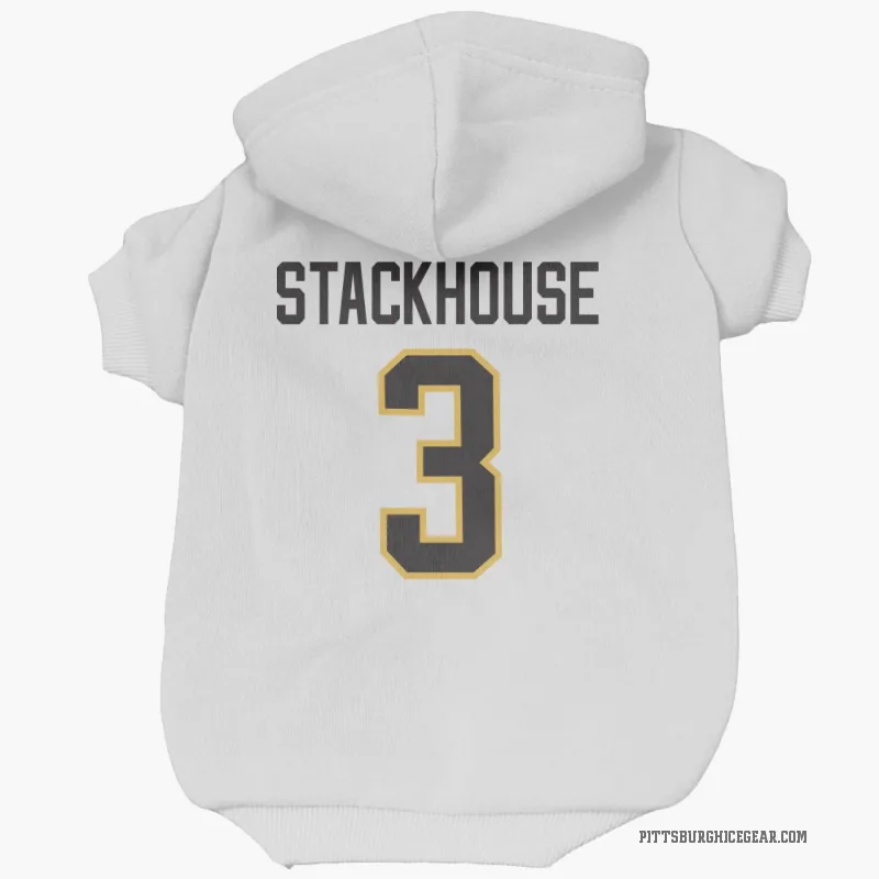 Ron Stackhouse  White Pittsburgh Penguins  Cat & Dog Pet Hoodie