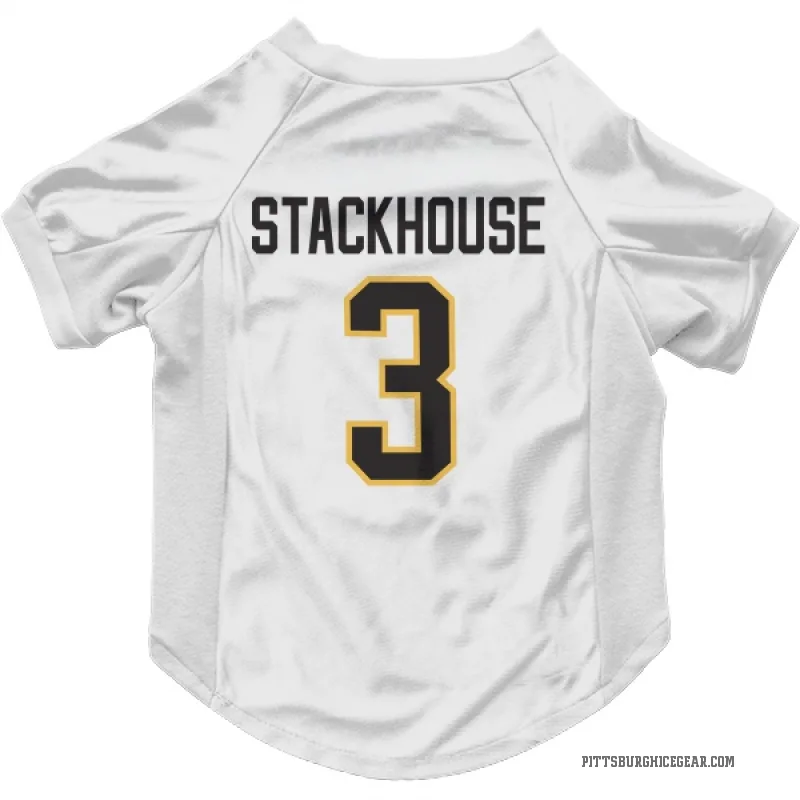 Ron Stackhouse  White Pittsburgh Penguins  Cat & Dog Pet Jersey