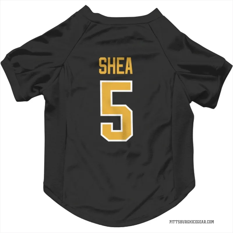 Ryan Shea  Black Pittsburgh Penguins  Cat & Dog Pet Jersey