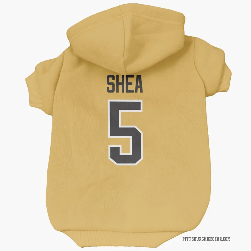 Ryan Shea  Gold Pittsburgh Penguins  Cat & Dog Pet Hoodie