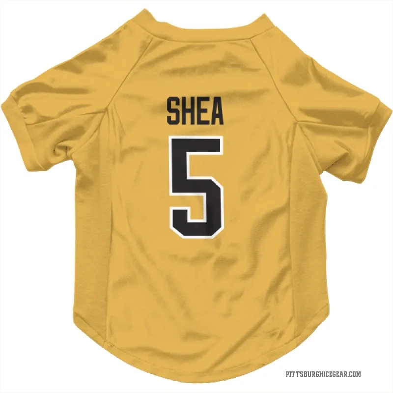 Ryan Shea  Gold Pittsburgh Penguins  Cat & Dog Pet Jersey