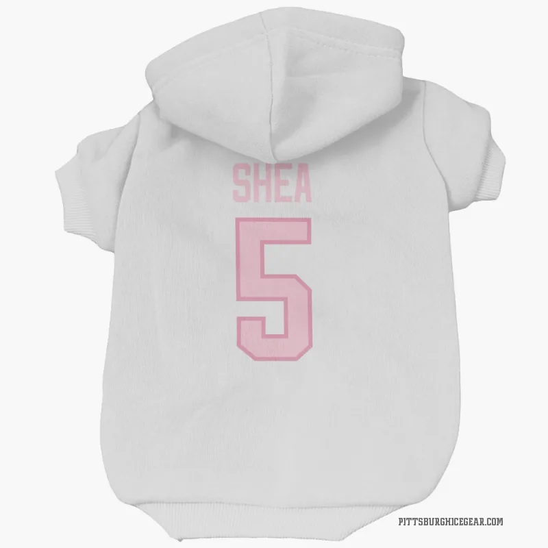 Ryan Shea  White Pink Pittsburgh Penguins  Cat & Dog Pet Hoodie
