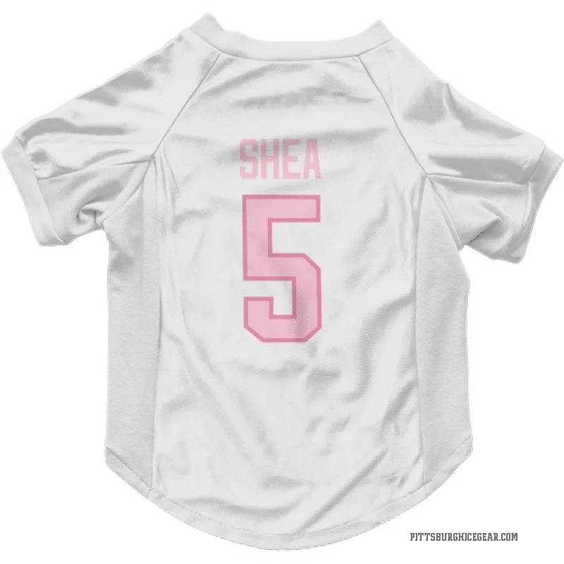 Ryan Shea  White Pink Pittsburgh Penguins  Cat & Dog Pet Jersey