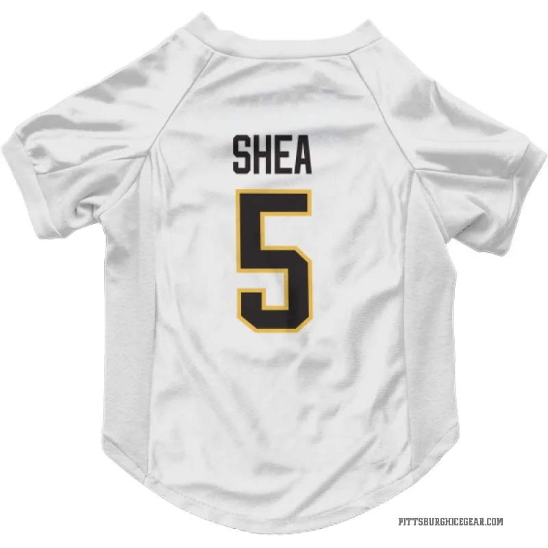Ryan Shea  White Pittsburgh Penguins  Cat & Dog Pet Jersey