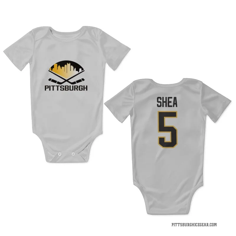 Ryan Shea  White Pittsburgh Penguins  Newborn & Infant Bodysuit