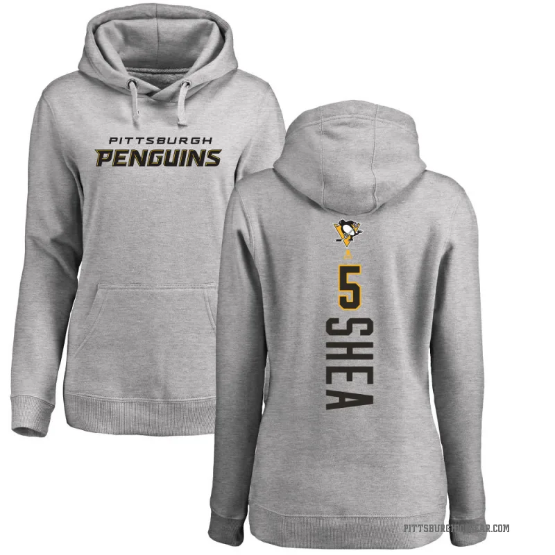 Ryan Shea Women's Pittsburgh Penguins Branded Ash Backer Pullover Hoodie