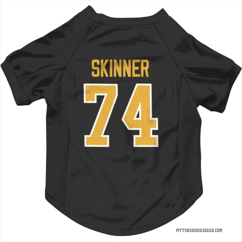 Stuart Skinner  Black Pittsburgh Penguins  Cat & Dog Pet Jersey