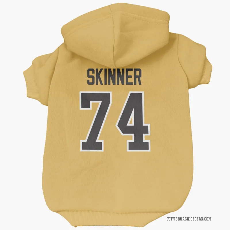 Stuart Skinner  Gold Pittsburgh Penguins  Cat & Dog Pet Hoodie