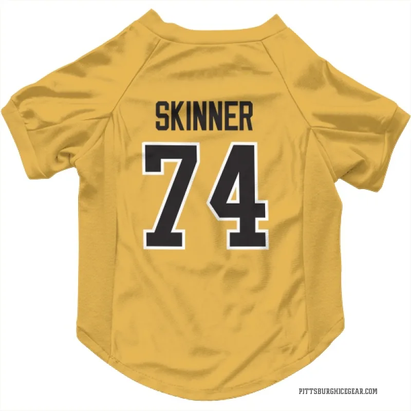 Stuart Skinner  Gold Pittsburgh Penguins  Cat & Dog Pet Jersey