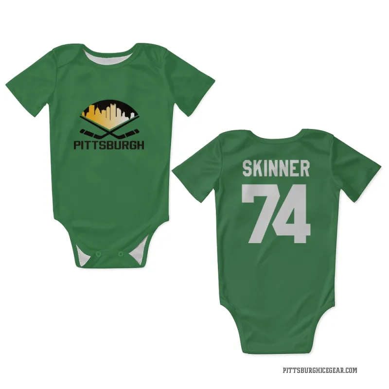 Stuart Skinner  Green Pittsburgh Penguins  Newborn & Infant Bodysuit