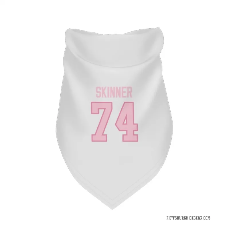 Stuart Skinner  White Pink Pittsburgh Penguins  Cat & Dog Pet Bandana