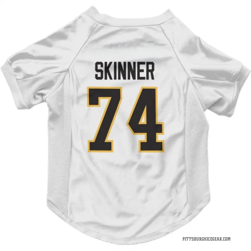 Stuart Skinner  White Pittsburgh Penguins  Cat & Dog Pet Jersey