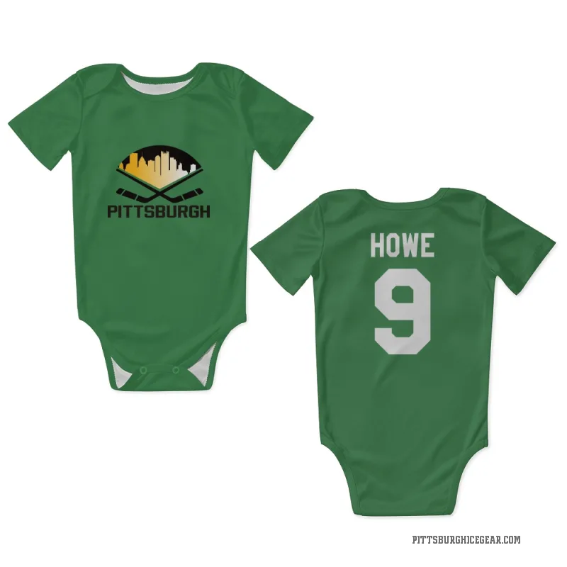 Tanner Howe  Green Pittsburgh Penguins  Newborn & Infant Bodysuit