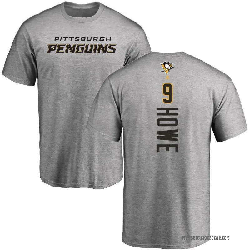 Tanner Howe Men's Ash Pittsburgh Penguins Backer T-Shirt -