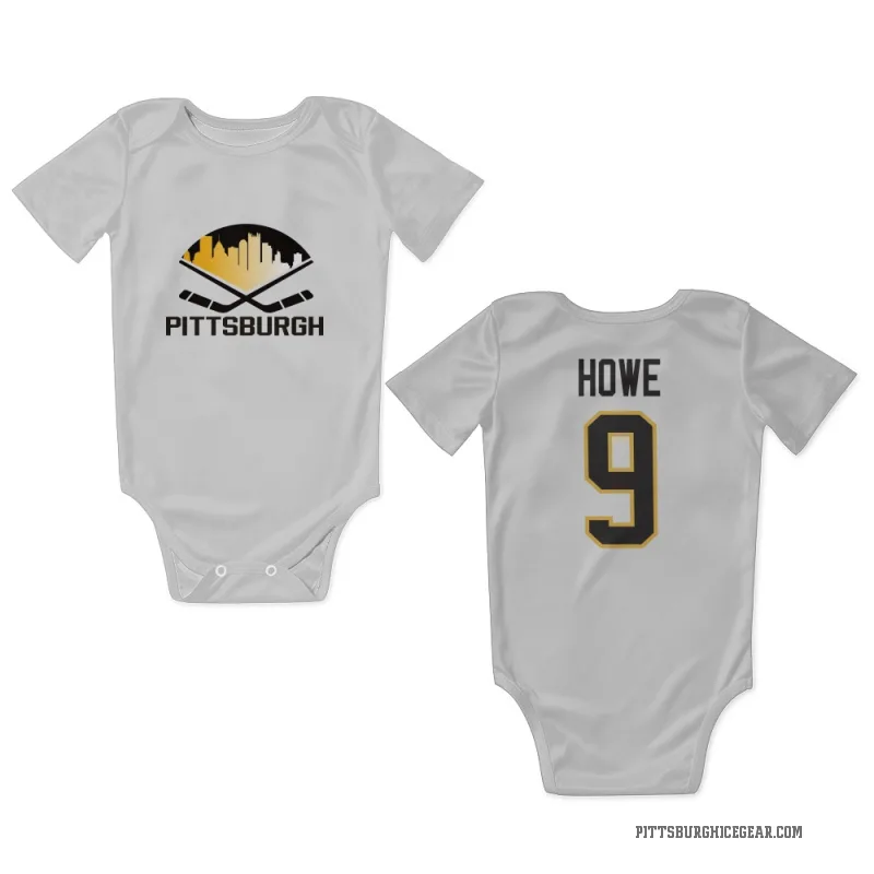 Tanner Howe  White Pittsburgh Penguins  Newborn & Infant Bodysuit