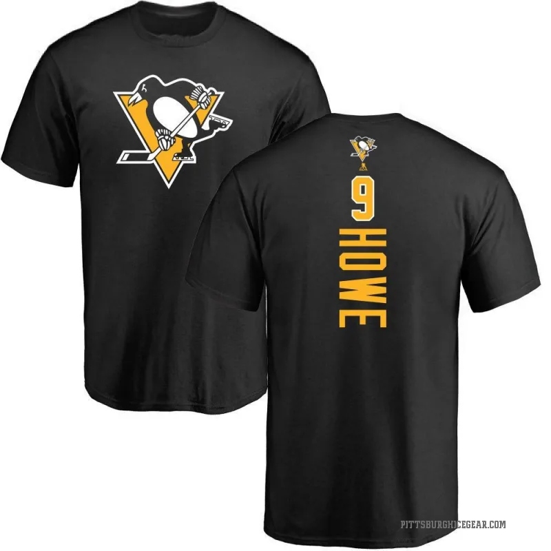 Tanner Howe Youth Black Pittsburgh Penguins Backer T-Shirt -