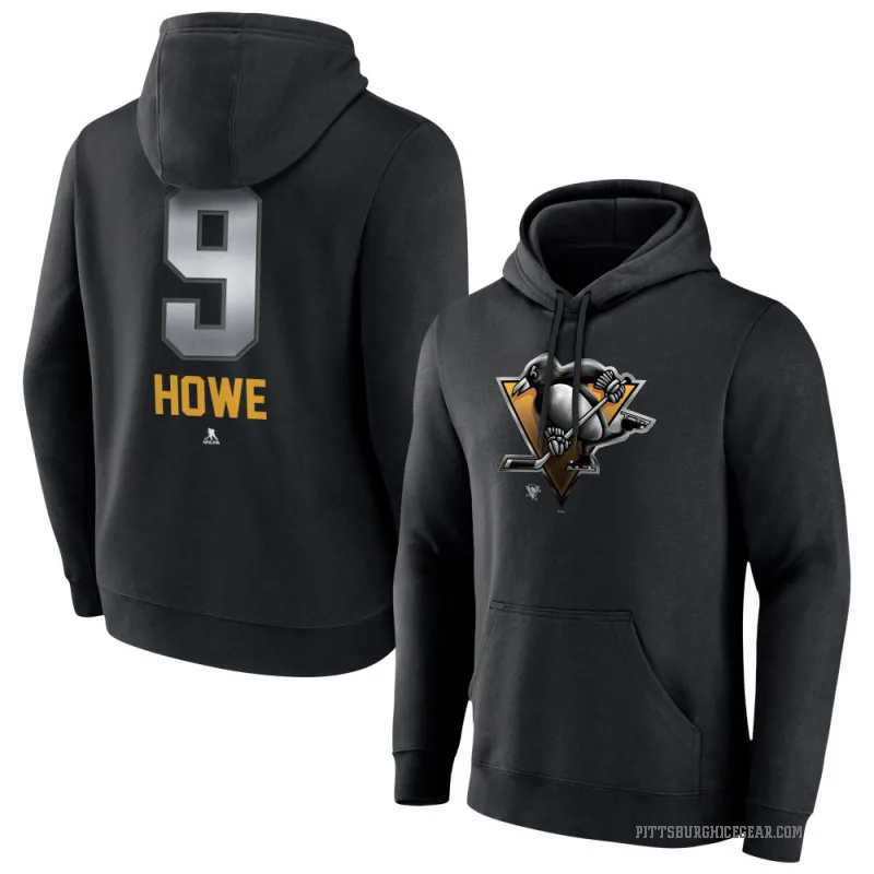 Tanner Howe Youth Black Pittsburgh Penguins Branded Midnight Mascot Logo Pullover Hoodie