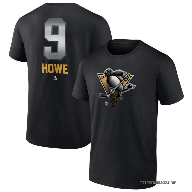 Tanner Howe Youth Black Pittsburgh Penguins Midnight Mascot Logo T-Shirt