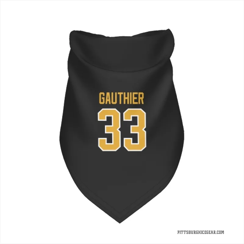 Taylor Gauthier  Black Pittsburgh Penguins  Cat & Dog Pet Bandana