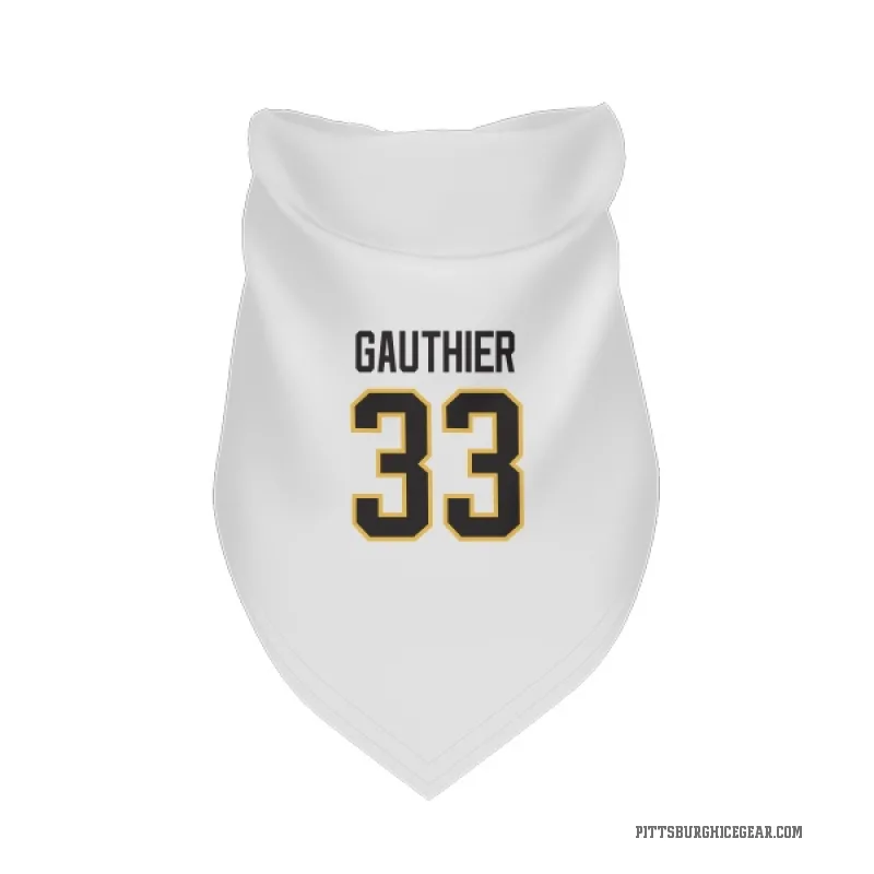 Taylor Gauthier  White Pittsburgh Penguins  Cat & Dog Pet Bandana
