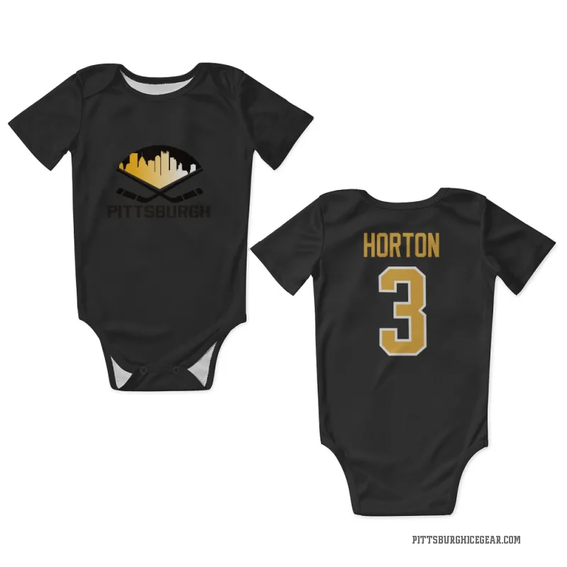 Tim Horton  Black Pittsburgh Penguins  Newborn & Infant Bodysuit