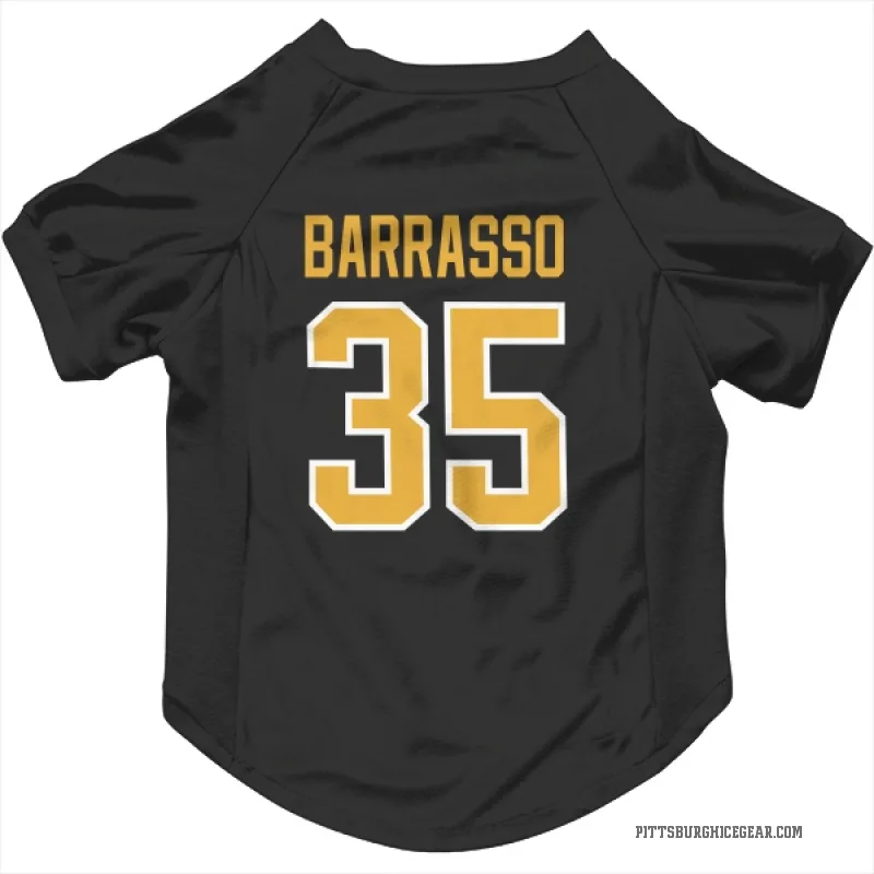 Tom Barrasso  Black Pittsburgh Penguins  Cat & Dog Pet Jersey