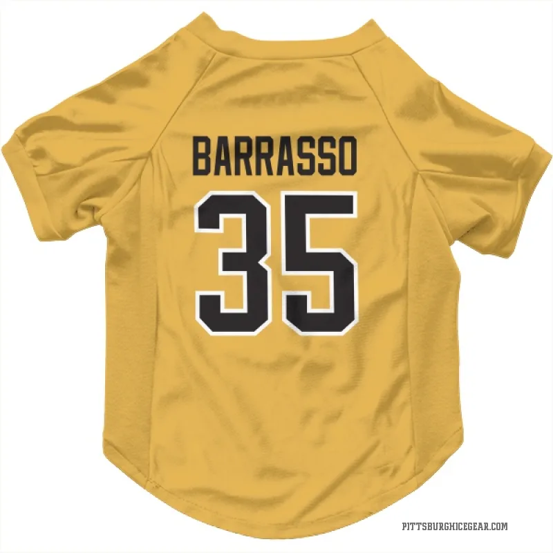 Tom Barrasso  Gold Pittsburgh Penguins  Cat & Dog Pet Jersey