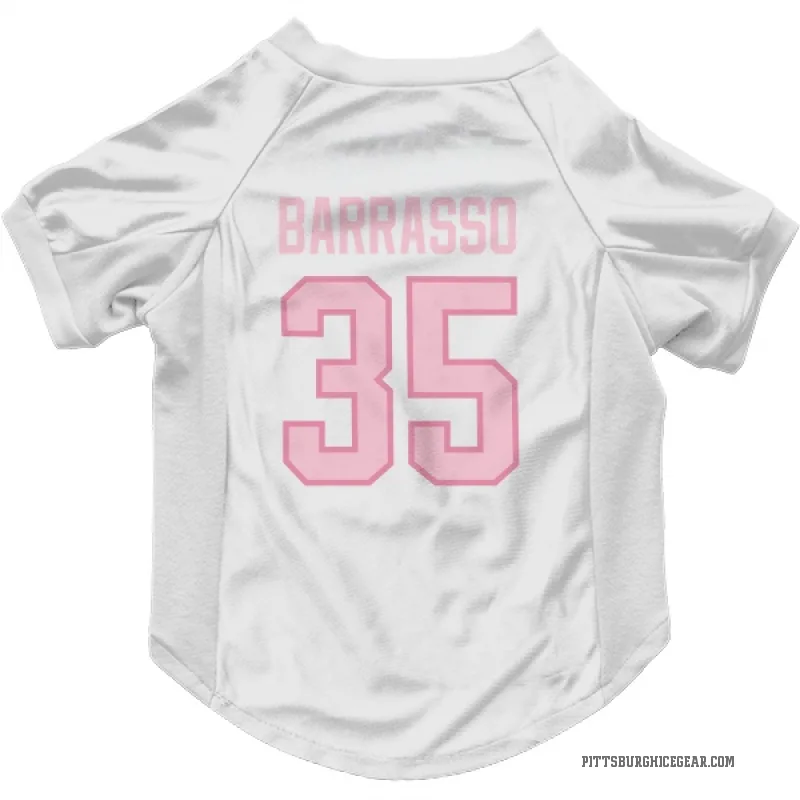 Tom Barrasso  White Pink Pittsburgh Penguins  Cat & Dog Pet Jersey