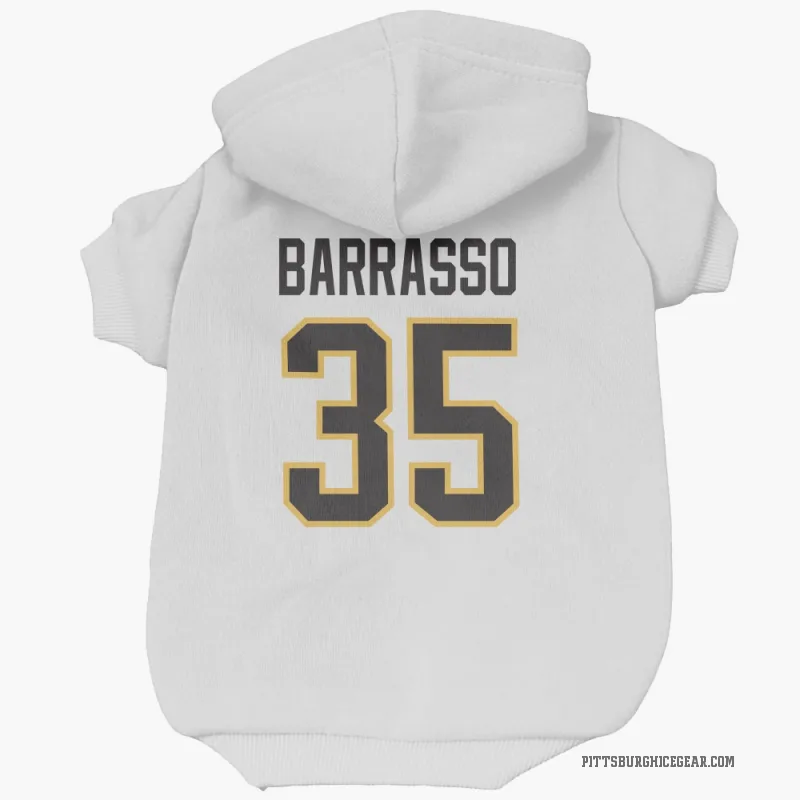 Tom Barrasso  White Pittsburgh Penguins  Cat & Dog Pet Hoodie